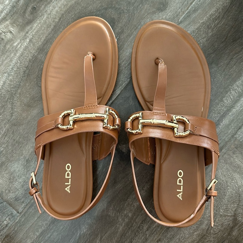 Brown Thong Sandals from Aldo Shoes Size 7